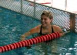 Rebecca Pohl hat es geschafft! So glücklich kann man aussehen, wenn man über 100 Meter Freistil eine 01:09,07 Min. geschwommen ist!